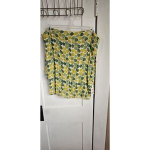 nwt FOSSIL DOTTIE SCARF green multi color‎ fringe Rayon